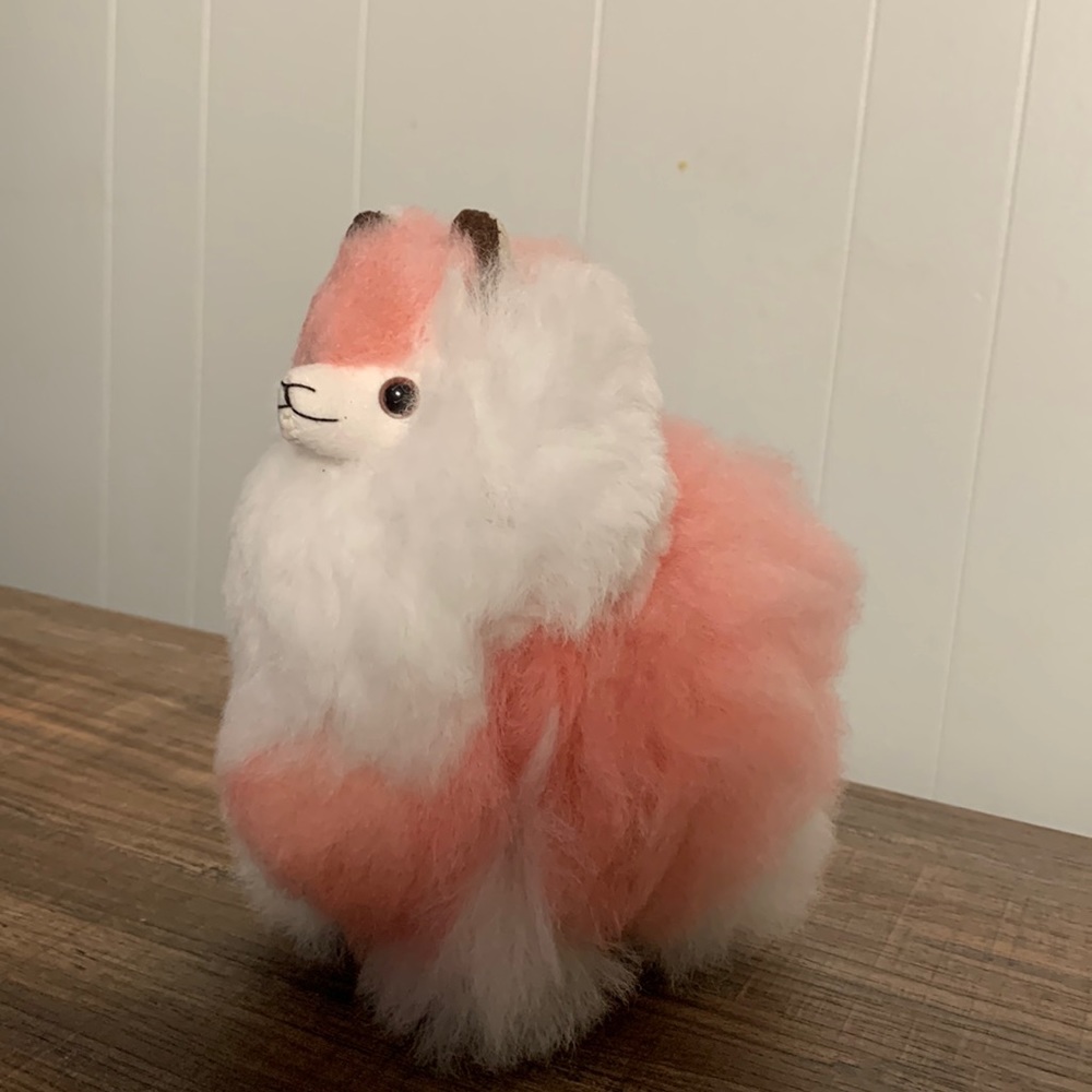 Cute striped alpaca